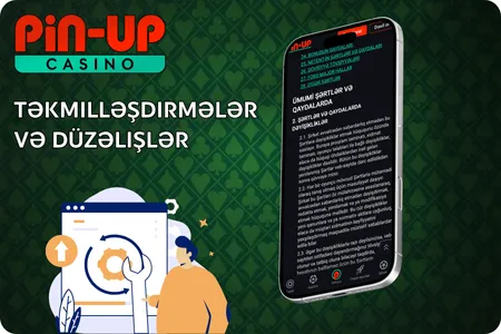 Pin Up kazino təkmilləşdirmələri