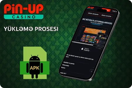 Android və iOS-a Pin Up kazino yükləməsi